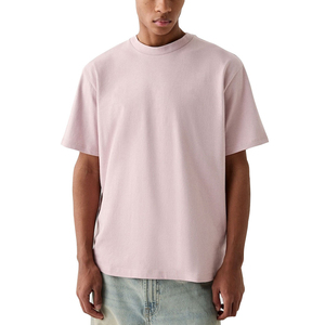T-shirts pour hommes à col rond, manches courtes, coupe ample, 100% coton, tissu tricoté, style décontracté chic, séchage rapide, respirant, personnalisable - Product Image 1
