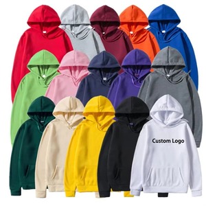 เสื้อฮู้ดผ้าฝ้ายย้อมสีพื้นแบบยูนิเซ็กซ์ สีพื้นเรียบง่าย สวมใส่สบาย ทรงปกติ มีกระเป๋า เหมาะสำหรับใส่ในฤดูใบไม้ร่วง - Product Image 3