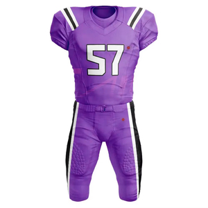 Uniforme de Fútbol Americano de Tela Suave con Diseño Personalizado, Uniforme de Fútbol Americano de Color Sólido de Alta Calidad - Product Image 3