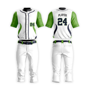 Uniforme de Béisbol a Cuadros Transpirable, Teñido, Ecológico y Personalizado con Logotipo Frontal, Diseño Personalizado de Alta Calidad 2026 - Product Image 1