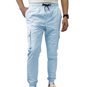 Pantalon cargo pour homme lavé, léger, 100% coton, style streetwear, multi-poches, respirant, séchage rapide - Product Image 4