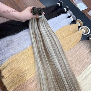 Extensiones de Cabello Vietnamita Remy Nano Tip Keratin Blonde Double Drawn Sin Procesamiento Químico Precio al por Mayor Producto de Belleza - Product Image 4