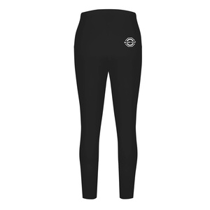 Leggings Largos Negros Sólidos para Mujer, Cintura Elástica, Ajuste Ceñido, Pantalones de Yoga, Leggings de Fitness, Ropa de Gimnasio - Product Image 2