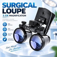 Loupes dentaires 2,5X 3,5X, loupe binoculaire électrique médicale certifiée CE, lentille optique chirurgicale pour dentiste