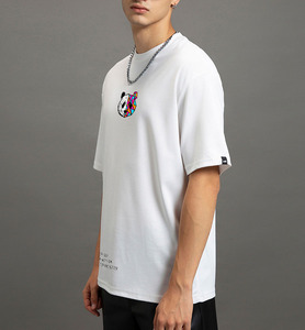 T-shirt imprimé DTF de qualité supérieure pour hommes, tee-shirt en coton à motif personnalisé, fabricant en gros, tissu respirant et doux, fabrication OEM et ODM - Product Image 3