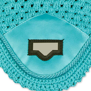 Gorro ligero para caballo con diseño de ganchillo transpirable, antimosquitos y con reducción de ruido para las orejas, ideal para equitación y entrenamiento. - Product Image 4