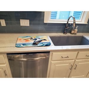 Pelican Soaring 14 \ "X 21 \" Estera de secado de platos de encimera Almohadilla de escurridor de encimera de cocina absorbente multicolor - Product Image 3