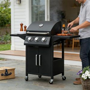 Portable Outdoor Barbecue Grill Black Color Easy-to-Carry <b>BBQ</b> Grills - Product Image 1