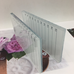 Marble Acrylic Eyelash Tile with Lines Printed <b>Lash</b> <b>Extension</b> Palette Holder Luxury <b>Lash</b> Strip Board Organizer with High Quality - Product Image 3