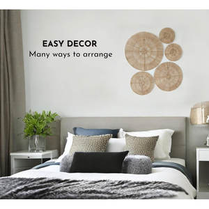 Decoración de pared con acento natural tejido a mano colgante de pared natural elegante - Product Image 5