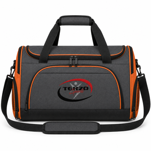 Wholesale Custom Logo Charcoal Gray Gym <b>Duffel</b> <b>Bag</b> with Ventilated Shoe Compartment Large Capacity Sports Travel <b>Bag</b> - Product Image 1