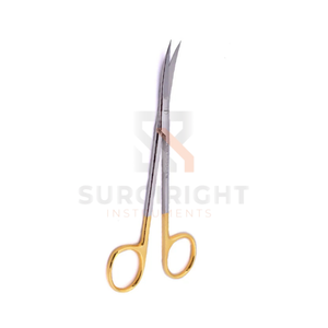 Ciseaux chirurgicaux TC Metzenbaum en carbure de tungstène et acier inoxydable CE ISO 13485 Classe I Modèle SI-OIS-0001 par Blush Surgic - Product Image 2
