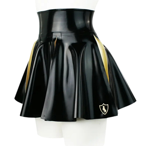 Women PU Satin A-Line Floor-Length Dress Solid Color Shiny Empire Waist Sexy Style All Seasons Wear - Product Image 5