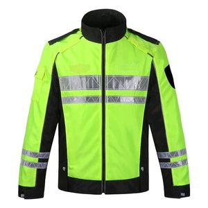 High Visibility Coated Spring Polyester Class 2 Industrial Worker Safety <b>Jacket</b> Waterproof Breathable Customizable Safety <b>Jacket</b> - Product Image 4