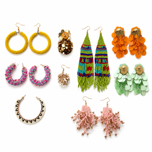 Pendientes de Lentejuelas con Cuentas, Pendientes Hechos a Mano, Joyería de Moda para Mujer, Accesorios para Fiestas - Product Image 1