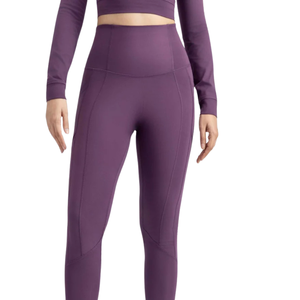 Conjunto Deportivo para Mujer, Top Corto de Manga Larga, Leggings de Cintura Alta, Ropa Deportiva para Yoga, Gimnasio, Fitness, Venta al Por Mayor - Product Image 3