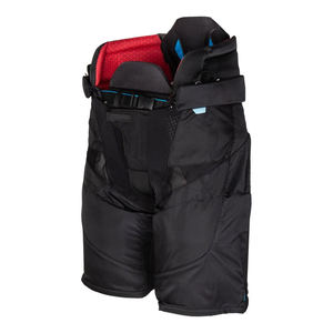 Men's Waterproof Ice Hockey <b>Shorts</b> With Adjustable Straps And Elastic Waist Regular Fit Black Polyester - Product Image 3