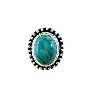 Natural <b>Turquoise</b> Pearl <b>Ring</b> 6.2 Grams Weight - Product Image 2