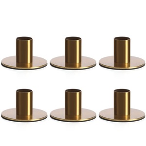 Golden Brass <b>Candelabra</b> with Three Arms for Home Decoration Durable Metal Candle Holder - Product Image 4