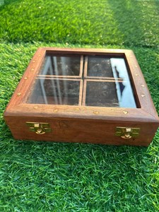 Handcrafted Wooden <b>Spice</b> <b>Box</b> Organizer for Indian Masalas Herbs Salt Sugar and Everyday Kitchen Essentials - Product Image 4
