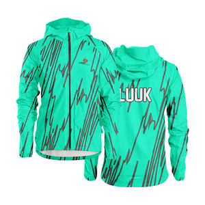 Chaqueta con capucha para hombre, personalizada, 100% nailon, transpirable, antibacteriana, ecológica, impermeable, cortavientos, para primavera. - Product Image 1