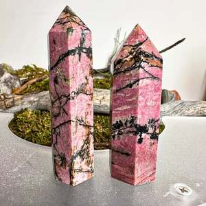 Torre de cristal de rodonita pulida de alta calidad, piedra curativa, punta de torre de rodonita para decoración del hogar - Product Image 5