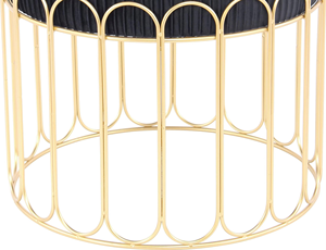 Velvet Ottoman <b>Stool</b> Novelty Creative Metal Velvet Home Furniture for Bedroom Living Room Hotel Cafe Decor Poufs - Product Image 3