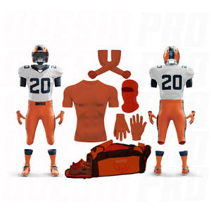 Uniforme Deportivo de Fútbol Americano, Paquete de Pantalones Sublimados, Camisetas de Compresión, Bolsas de Accesorios, Tallas Grandes, Kit de Tela de Sarga - Product Image 1