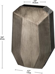 Vase à fleurs de table en fer forgé fait main, design côtier, écologique, pour centre de table de mariage et décorations d'événements de luxe - Product Image 3