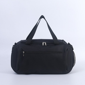Sac de voyage noir de bonne qualité, tendance, avec logo personnalisé, imperméable, pour femmes et hommes, grand sac de sport classique et durable - Product Image 4