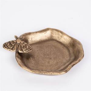 Decorative Brass Vanity <b>Tray</b> for <b>Perfume</b> & Cosmetics Vintage Metal Jewelry Display Plate Wholesale Exporter India - Product Image 1
