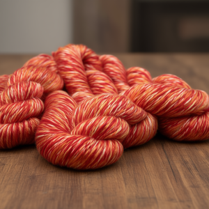 ไหมหม่อน 2 เส้น สีแดงเข้ม 75 ม./100 กรัม เส้นใยธรรมชาติรีไซเคิลสำหรับถัก - Product Image 3