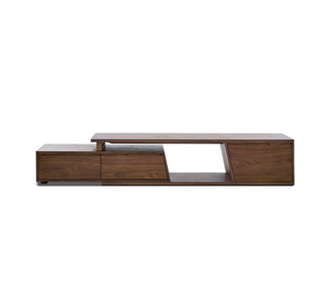 Aparador de Comedor Moderno de Madera de Teca Sólida, Mueble Minimalista Largo de Madera Multifuncional para Comedor y Sala de Estar - Product Image 1
