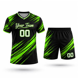 Uniforme de Fútbol Personalizado de Alta Calidad, Conjunto de Camiseta de Fútbol Transpirable de Poliéster para Clubes, Escuelas y Academias - Product Image 1