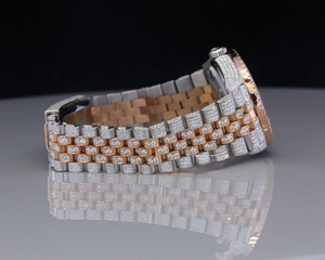 Montre Hip Hop Automatique Glacée VVS Clarity Moissanite Diamant Clouté Montre Bijoux Montre Acier Inoxydable Exportateur - Product Image 5