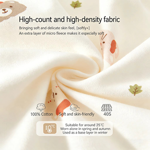 ชุดเด็กแรกเกิด ชุดบอดี้สูทเด็ก ผ้าฝ้ายแท้ สำหรับเด็กผู้ชายและเด็กผู้หญิง ใช้ได้ทั้งฤดูใบไม้ผลิ ฤดูใบไม้ร่วง ฤดูหนาว ขายส่งชุดจั๊มสูทเด็กแรกเกิด - Product Image 3