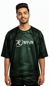 Camiseta Sublimada Oversize para Hombre, Estilo Urbano, Casual, para Uso Diario, Corte Regular, Poliéster/Algodón, Antiarrugas, Transpirable - Product Image 2