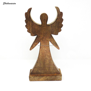 2pcs Handmade Wooden <b>Christmas</b> <b>Table</b> Decor Ornaments with Customizable Size & Color Different Designs Made in India - Product Image 3