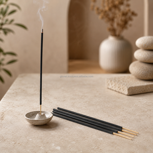 Premium 9 Inch Bamboo Fragrance Incense Sticks Flat Box Packaging with 15 Sticks Factory Wholesale Price All-Season Export India - Product Image 4
