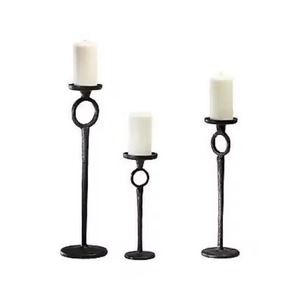 Support à bougie décoratif en métal pour la maison, porte-bougie moderne, élégant centre de table, décoration intérieure - Product Image 1