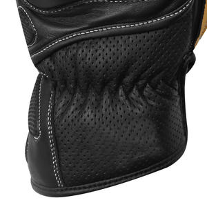 SAAR INDUSTRIES Leather Motorcycle Riding <b>Gloves</b> <b>Touch</b> <b>Screen</b> Breathable Non-Slip Full Finger Hook Loop Closure Universal Racing - Product Image 2