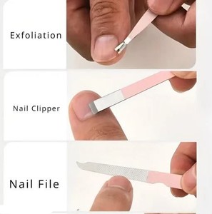Kit de manucure et pédicure 14-en-1 professionnel en acier inoxydable pour hommes et femmes – Coupe-ongles, ciseaux, lime et outils pour cuticules - Product Image 4