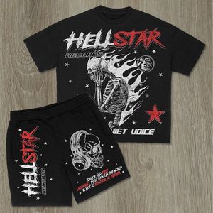 Conjunto Casual de 2 Piezas para Hombre, Personalizado OEM, Lavado Ácido, Estampado, Transpirable, Ligero, Tallas Grandes, Cintura Elástica, Diseño Sólido - Product Image 4