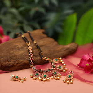 Kempu Mangalsuthra Fashion Jewelry Set - Product Image 3