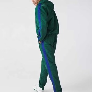 Mens <b>Vintage</b> <b>Tracksuit</b> Heritage College Style Arch Letter Print Crewneck Sweatshirt and Sweatpants Set Faded Cotton Fleece - Product Image 3