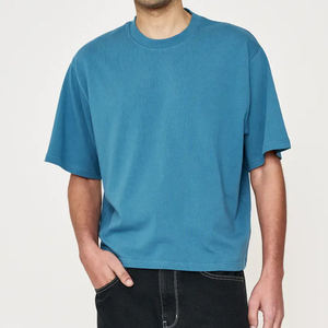 T-shirt Homme Coupe Boxy à Manches Courtes, Design Streetwear de Haute Qualité avec Logo Personnalisé, Léger et Respirant - Product Image 1