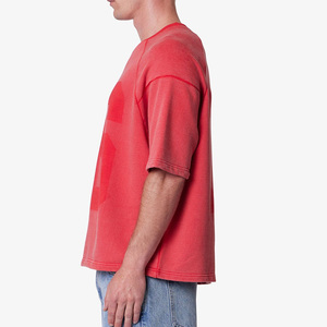 <b>Hip</b> Hop Style 100% Cotton Double Layer Long Sleeve Unisex T Shirt Oversized Sports Team Custom Print Logo Drop Shoulder Jersey - Product Image 3
