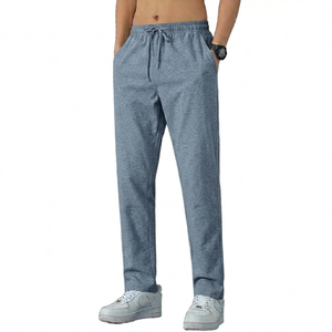 Pantalons de jogging pour homme, coupe droite, taille mi-haute, tissu léger et à séchage rapide, qualité supérieure, à prix avantageux - Product Image 1