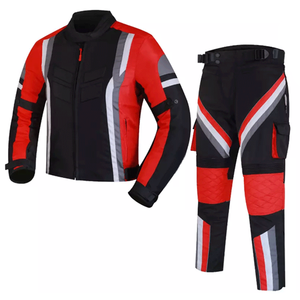 ชุดขับขี่มอเตอร์ไซค์คอร์ดูร่าสำหรับผู้ชายรุ่นล่าสุด เสื้อแจ็คเก็ตมอเตอร์ไซค์หนังแท้คอร์ดูร่า กางเกงมอเตอร์ไซค์ เสื้อเจอร์ซีย์สำหรับแข่งรถมอเตอร์ไซค์ - Product Image 1