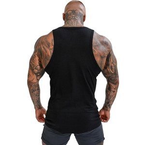 New Arrival Custom Logo Printed Knitted Plus Size Gym Tank Top Men Wholesale Sportswear Washed Technique Custom Slim Fitness 3d - Product Image 5